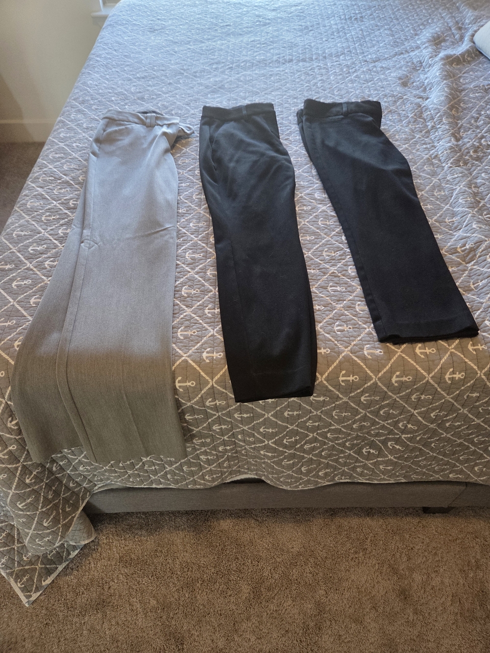 Three Women's Dress Pants - 1 Gray, 2 Black